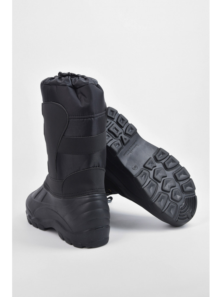 Дутики чоловічі піна на овчині чорного кольору Уцінка БМ-10(02) 210017C