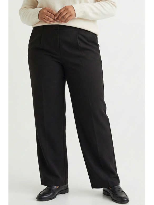 Брюки женские однотонные черного цвета 0135 210037C