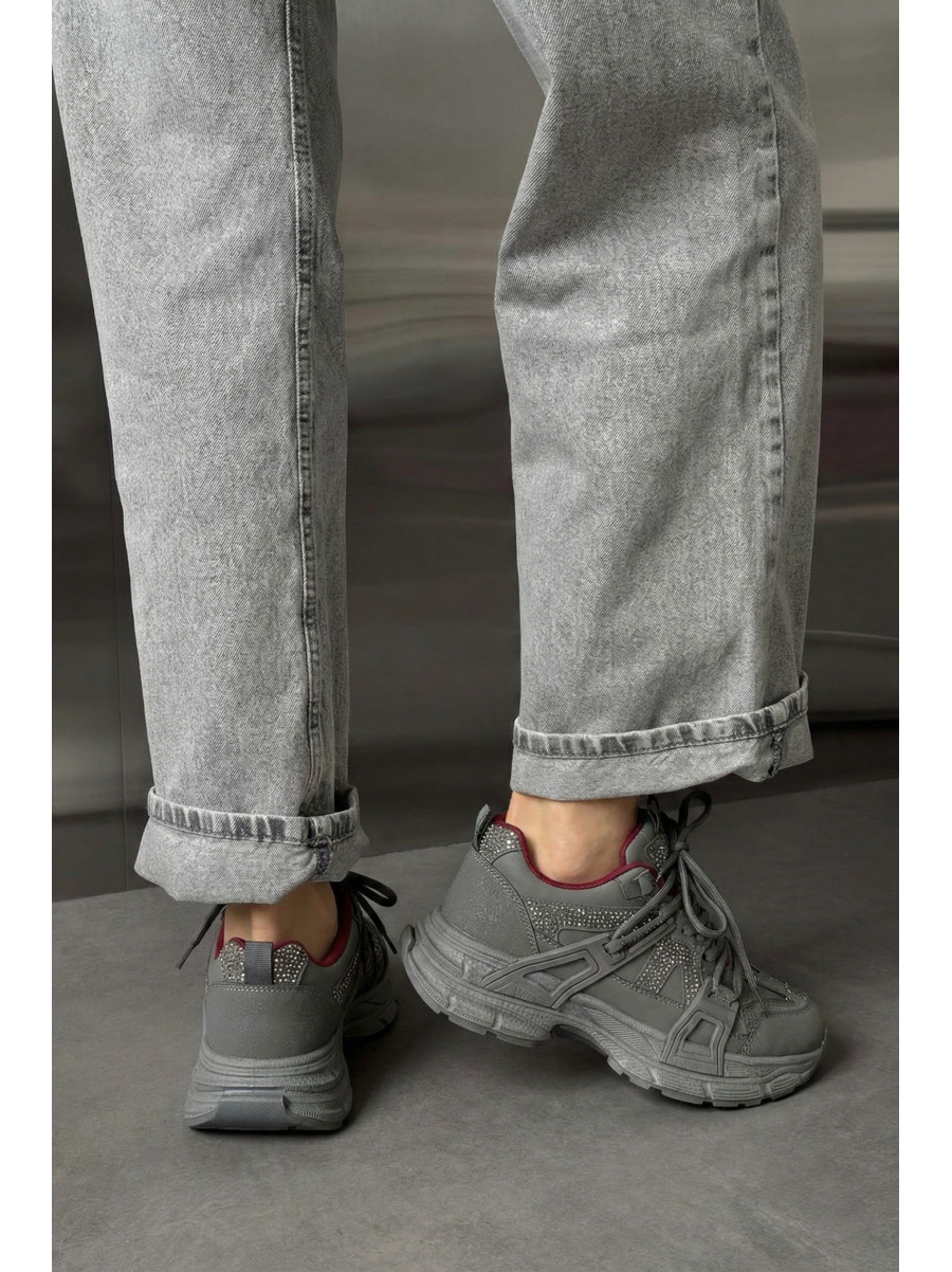 Кроссовки женские серого цвета КА 64-3 210045C