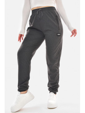 Спортивні штани жіночі напівбатальні темно-сірого кольору 2076-19 210049C Спортивні штани жіночі напівбатальні темно-сірого кольору 2076-19 210049C