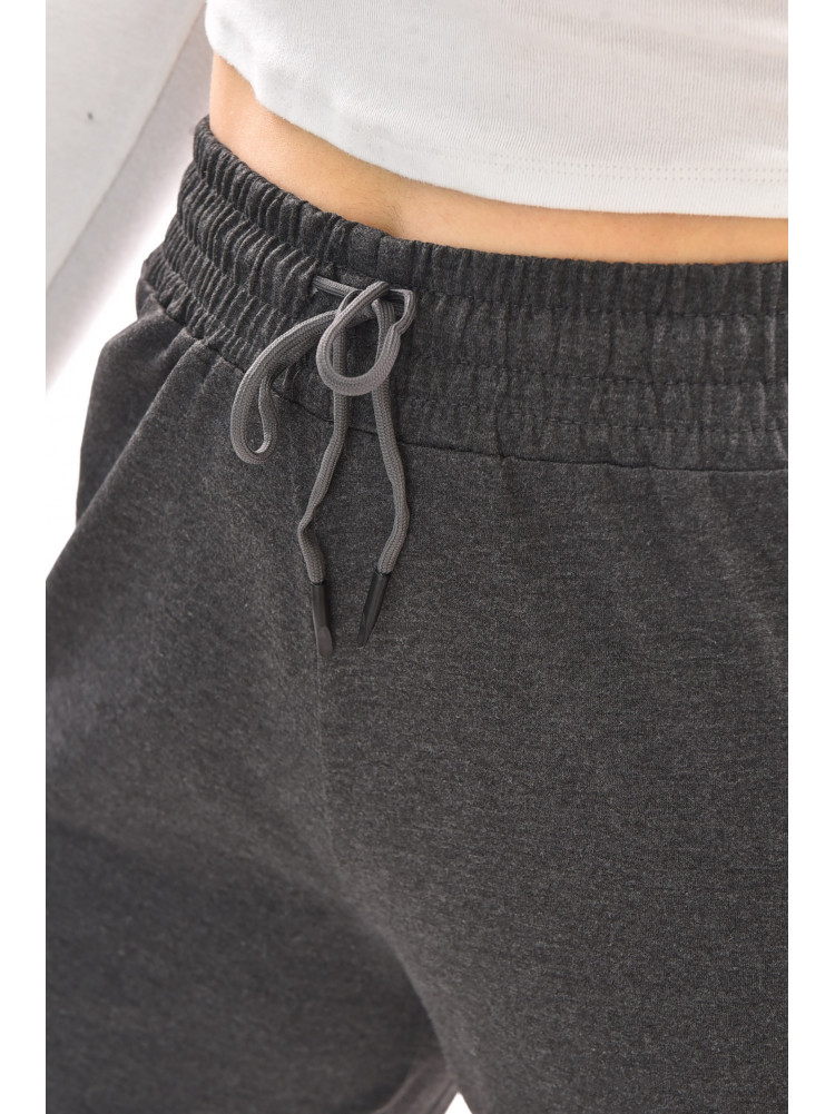 Спортивные штаны женские полубатальные тёмно-серого цвета 2076-19 210049C