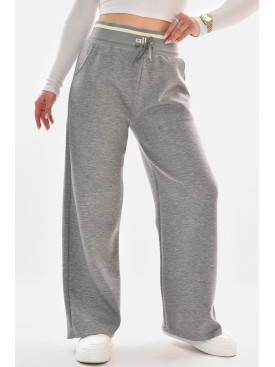 Штани жіночі напівбатальні однотонні сірого кольору 9640-1 210053C