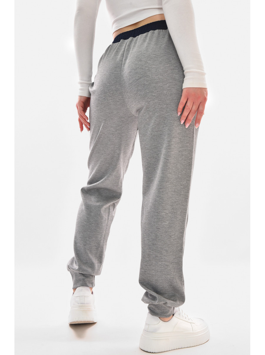 Спортивные штаны женские серого цвета 9641-3 210056C