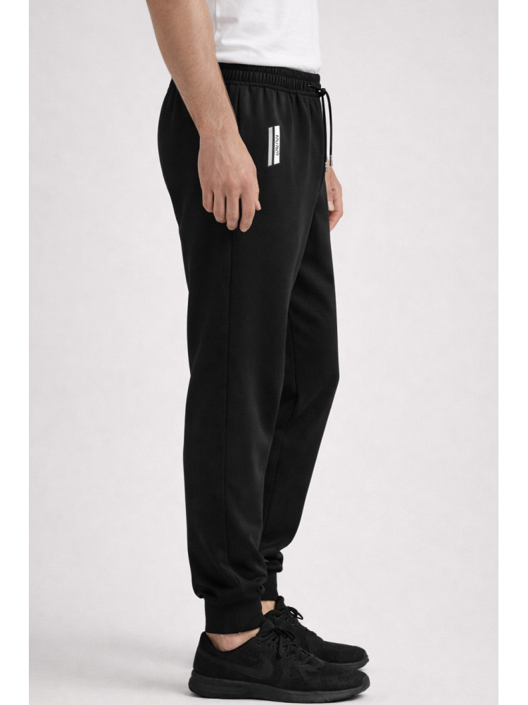 Спортивные штаны мужские черного цвета 1403-5 210059C