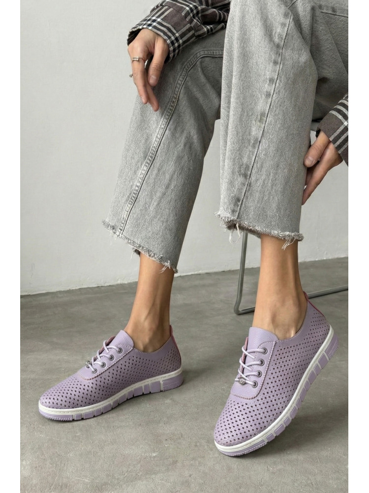 Мокасины женские сиреневого цвета L-63 210060C