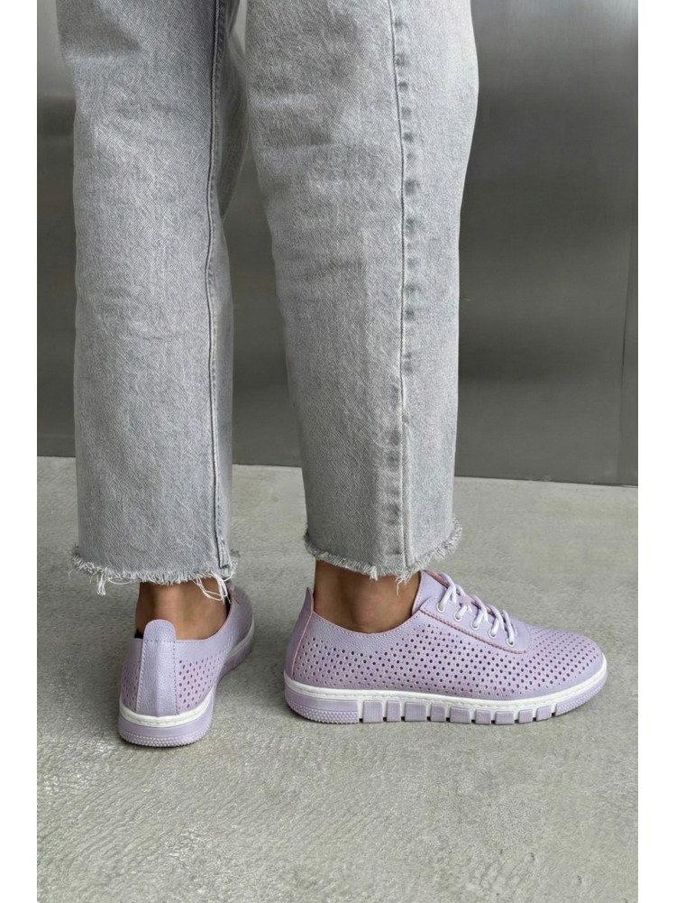 Мокасины женские сиреневого цвета L-63 210060C