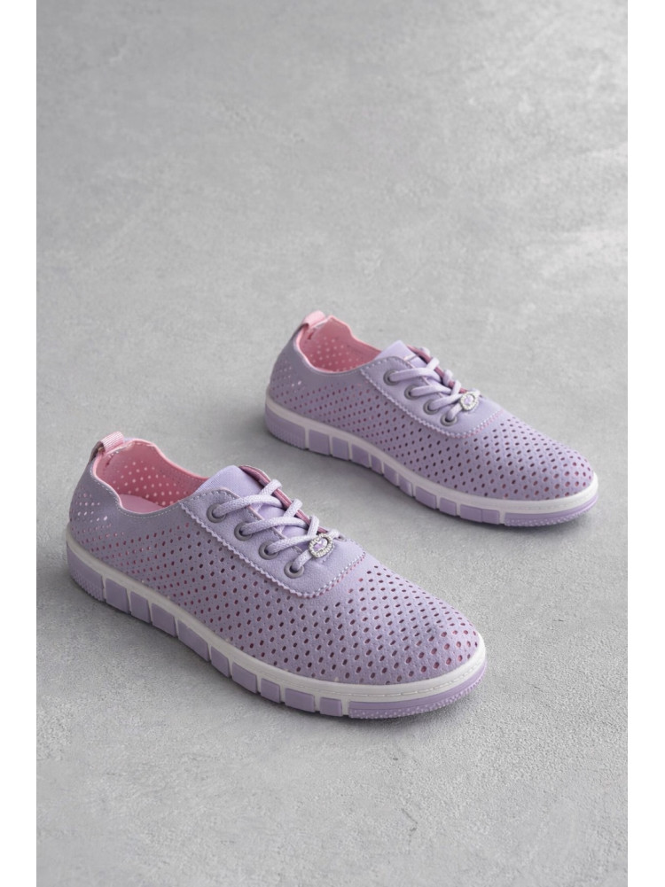 Мокасины женские сиреневого цвета L-63 210060C