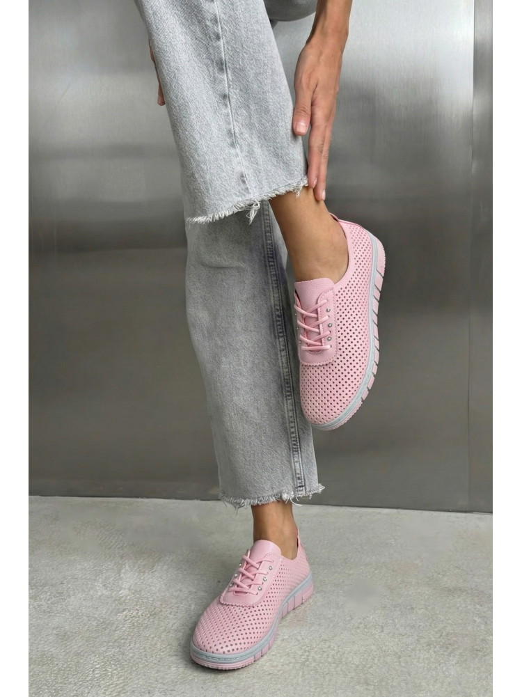 Мокасины женские розового цвета L-112 210062C