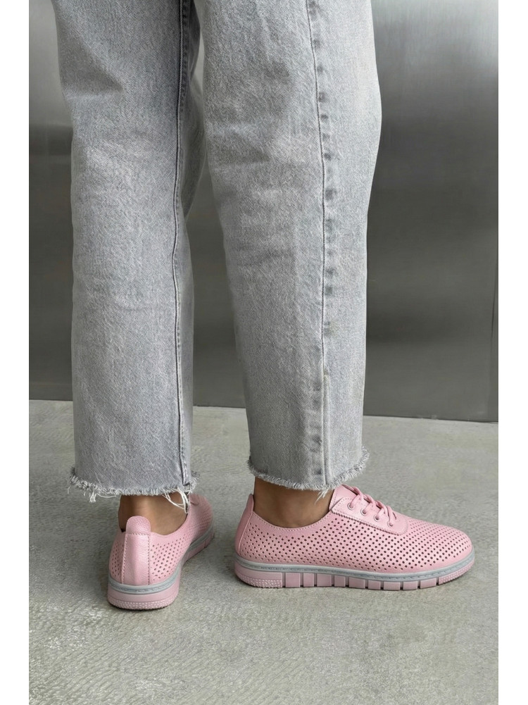Мокасины женские розового цвета L-112 210062C