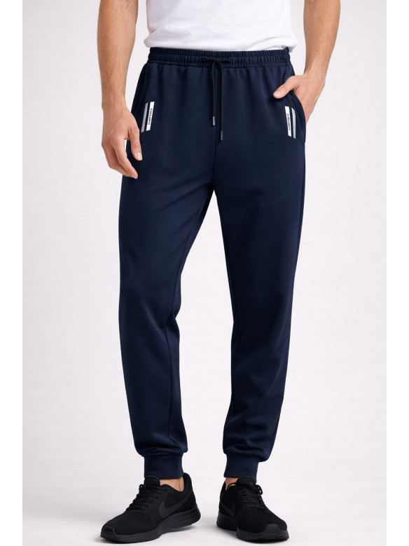 Спортивные штаны мужские тёмно-синего цвета 1403-5 210063C