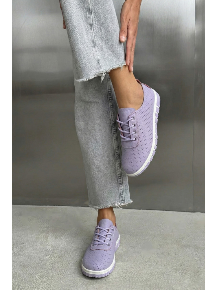 Мокасины женские сиреневого цвета L-46 210064C