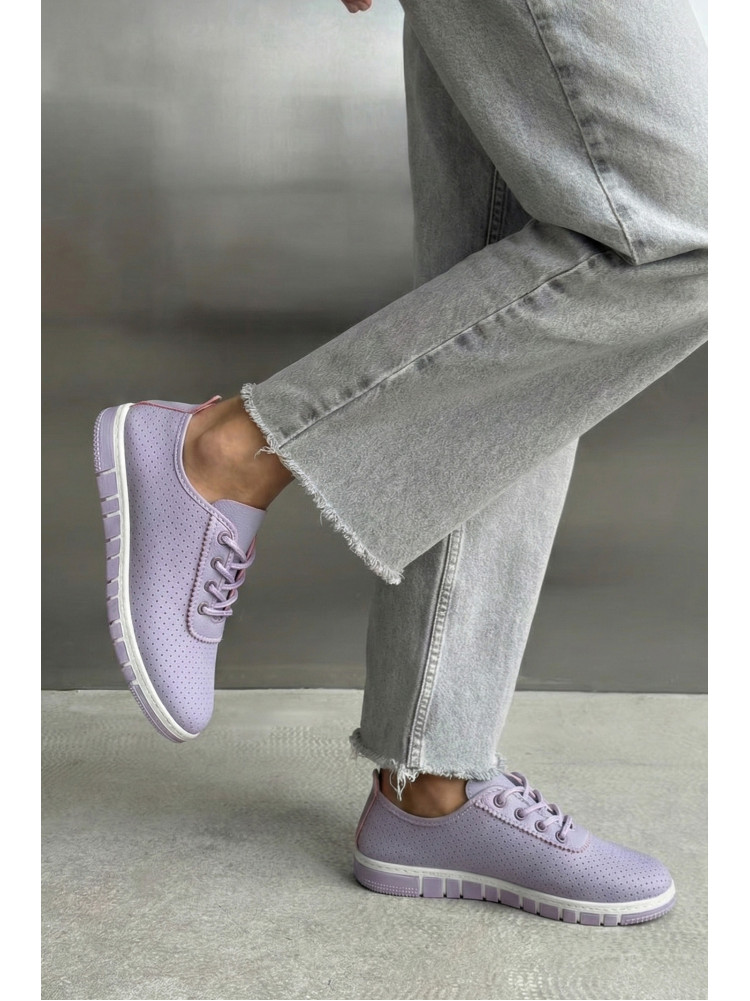 Мокасины женские сиреневого цвета L-46 210064C