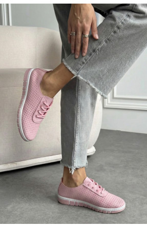 Мокасины женские розового цвета L-54 210065C