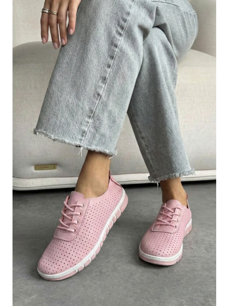 Мокасины женские розового цвета L-54 210065C