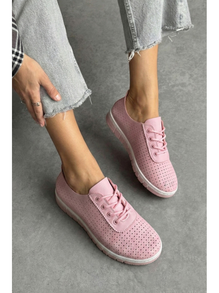 Мокасины женские розового цвета L-54 210065C