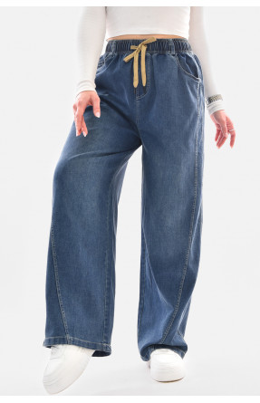 Джинсы женские однотонные синего цвета А4120-5 210067C Джинсы женские однотонные синего цвета А4120-5 210067C