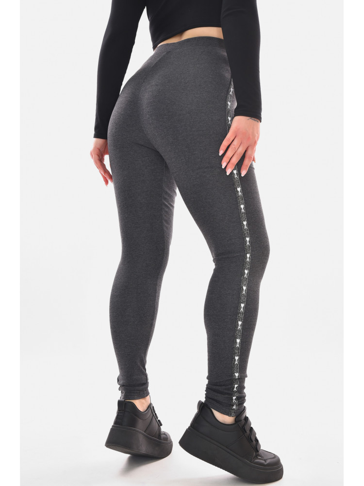 Лосины женские однотонные тёмно-серого цвета 5033-19 210069C