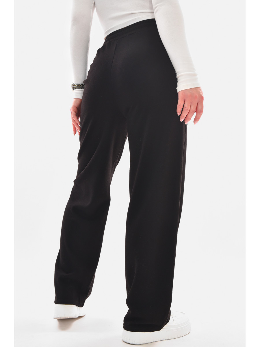 Штаны женские однотонные черного цвета 9756-2 210070C