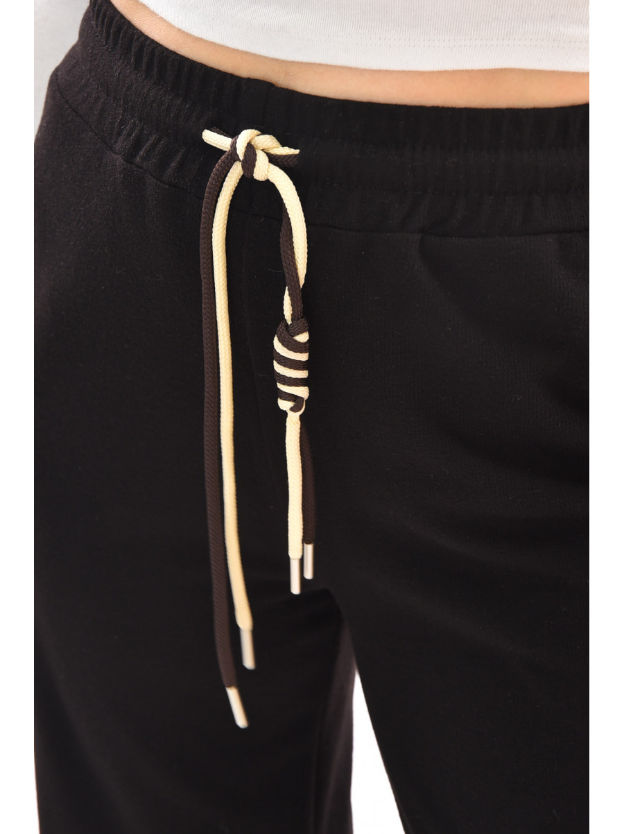 Штаны женские однотонные черного цвета 9756-2 210070C