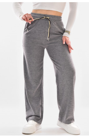 Штаны женские однотонные серого цвета 9756-2 210071C