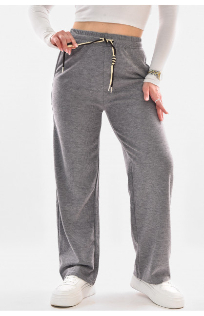 Штаны женские однотонные серого цвета 9756-2 210071C