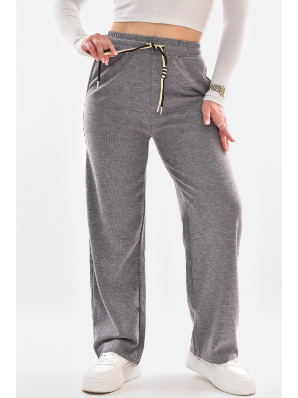 Штаны женские однотонные серого цвета 9756-2 210071C