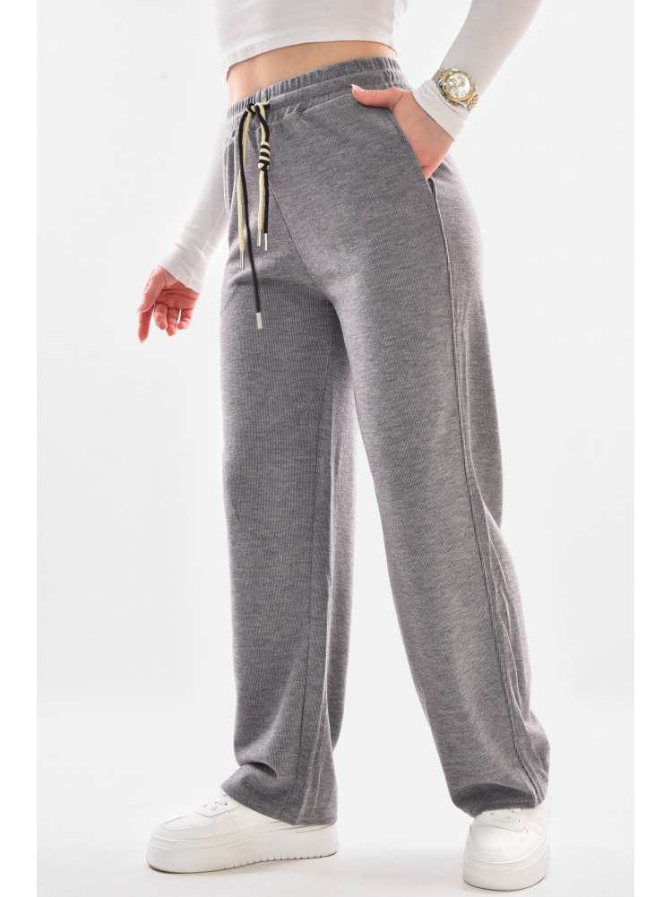 Штаны женские однотонные серого цвета 9756-2 210071C