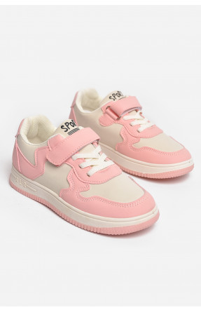 Кросівки дитячі рожевого кольору 533-018 210073C