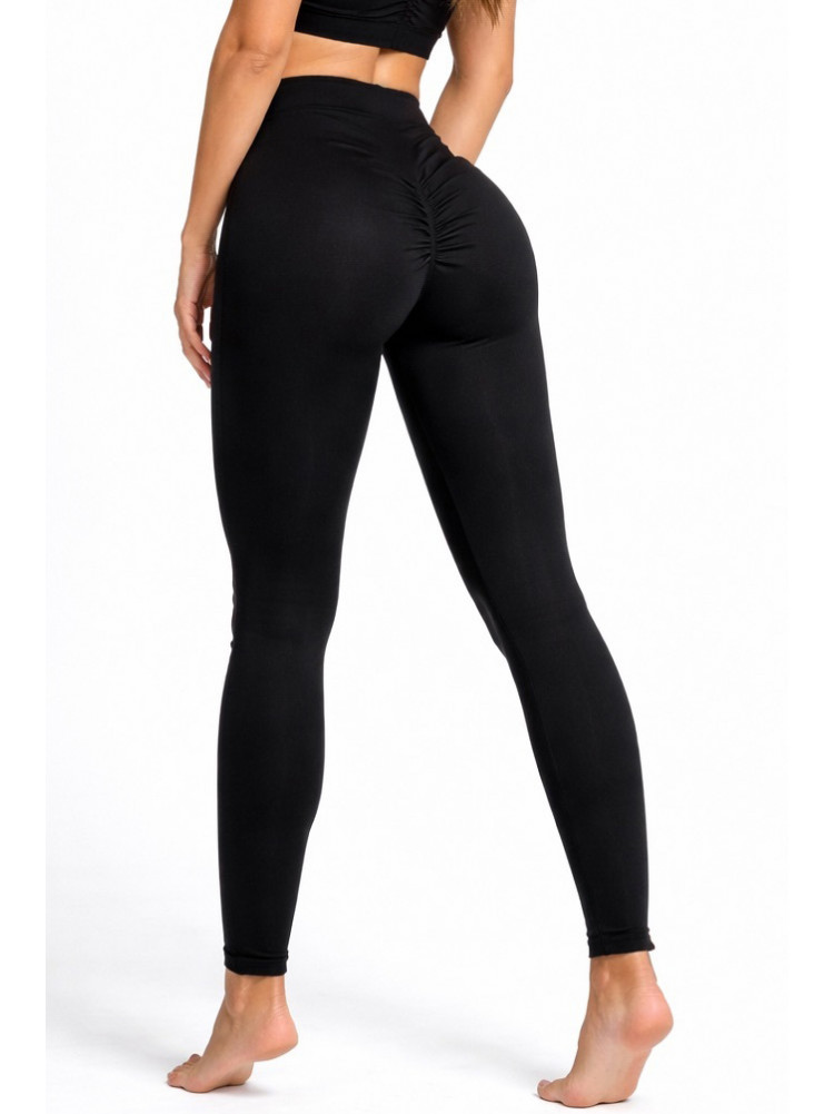 Лосины женские однотонные черного цвета А763 210080C