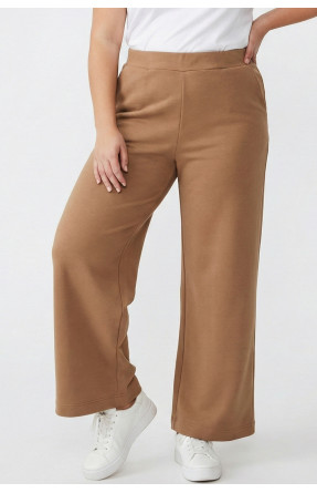 Штаны женские однотонные бежевого цвета 210085C