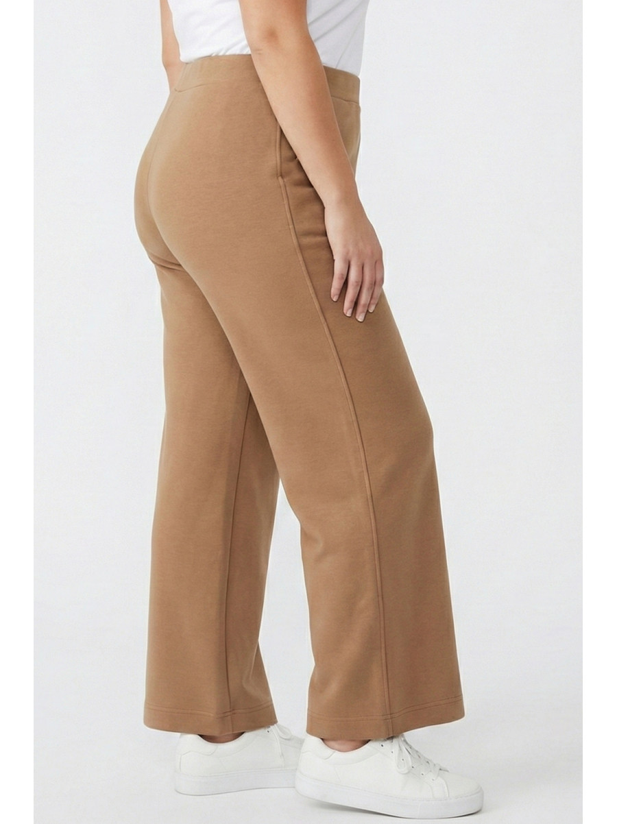 Штаны женские однотонные бежевого цвета 210085C