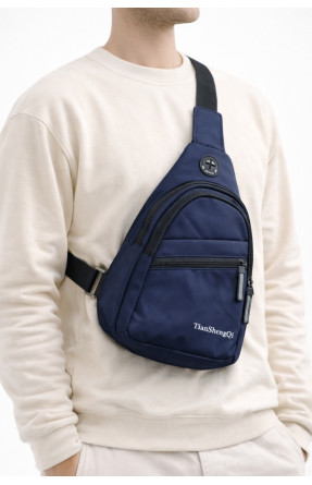 Сумка чоловіча через плече текстиль синього кольору 9956 210090C Сумка чоловіча через плече текстиль синього кольору 9956 210090C
