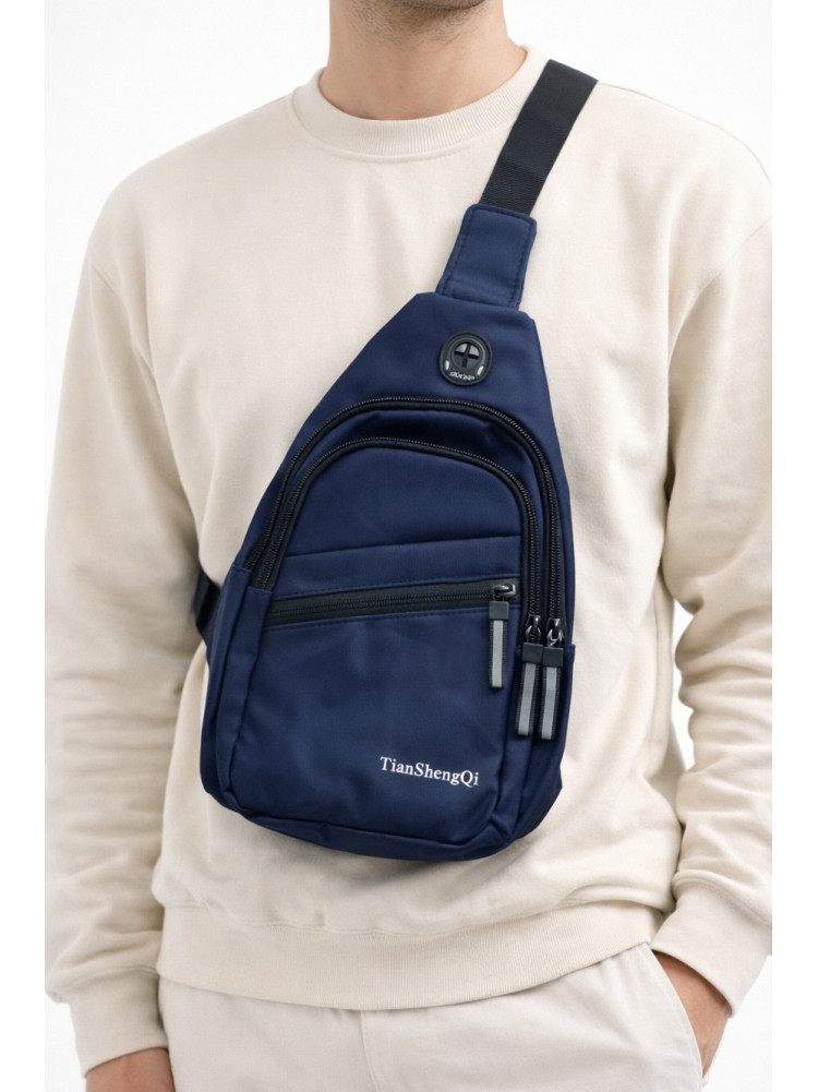 Сумка мужская через плечо текстиль синего цвета 9956 210090C