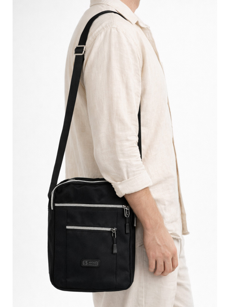 Сумка мужская через плечо текстиль черного цвета 19114 210093C