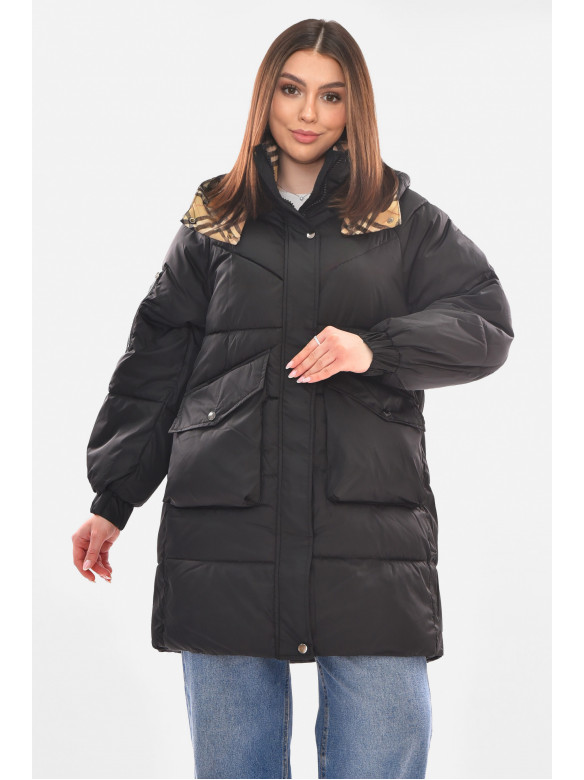 Куртка женская демисезонная черного цвета 2662-2017 210094C