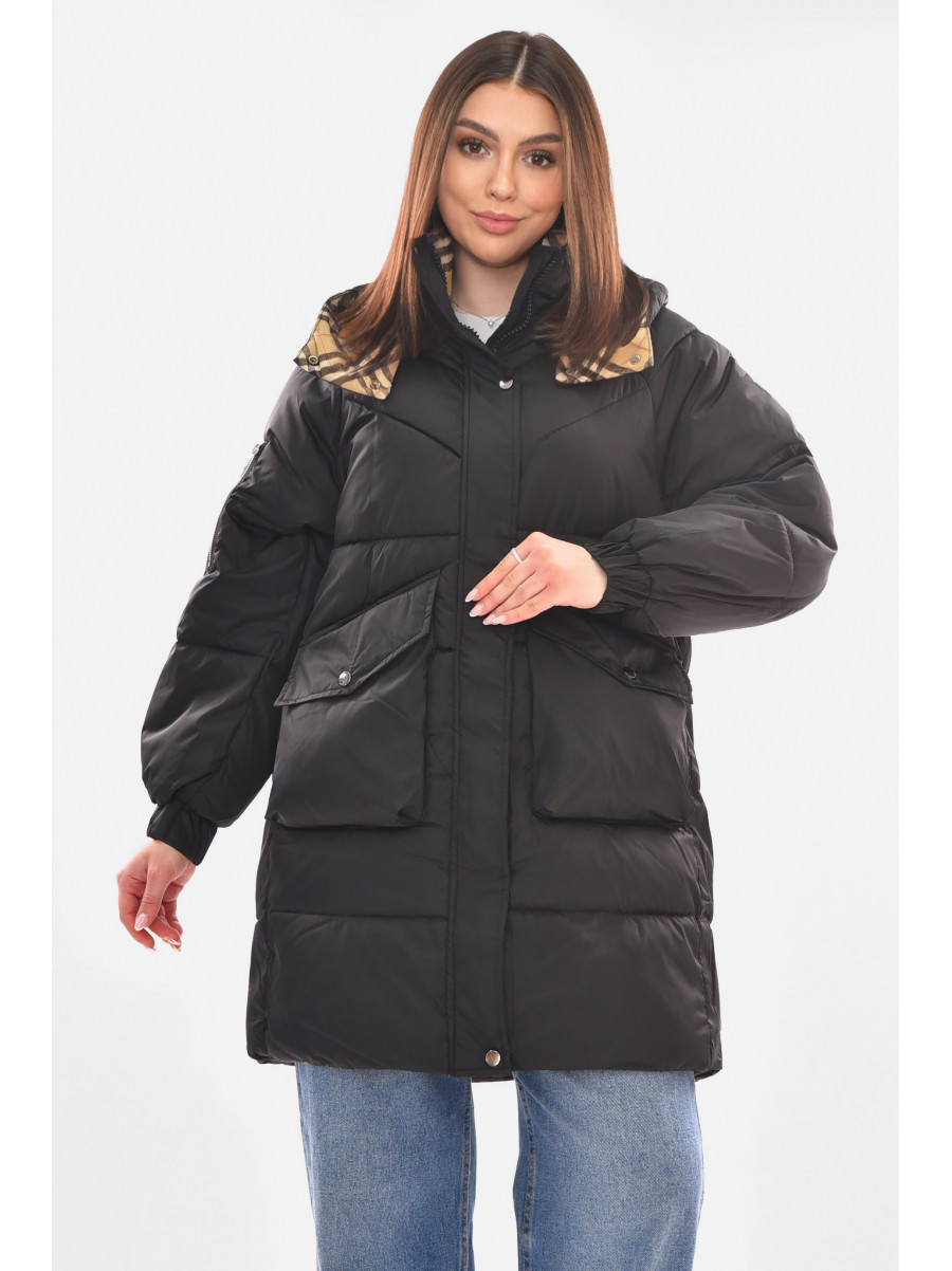 Куртка женская демисезонная черного цвета 2662-2017 210094C