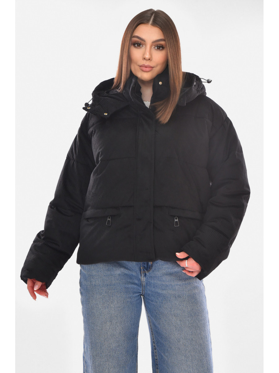Куртка женская демисезонная черного цвета 6706 210097C