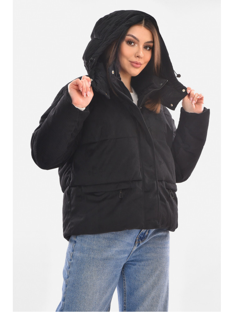Куртка женская демисезонная черного цвета 6706 210097C
