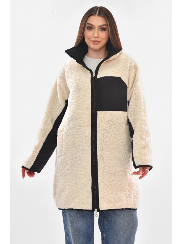 Куртка женская демисезонная двухсторонняя черного цвета 181 210098C