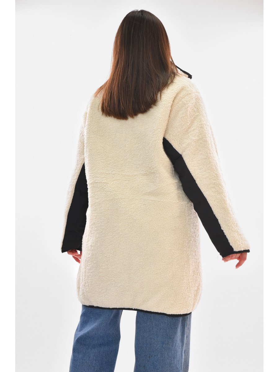 Куртка женская демисезонная двухсторонняя черного цвета 181 210098C