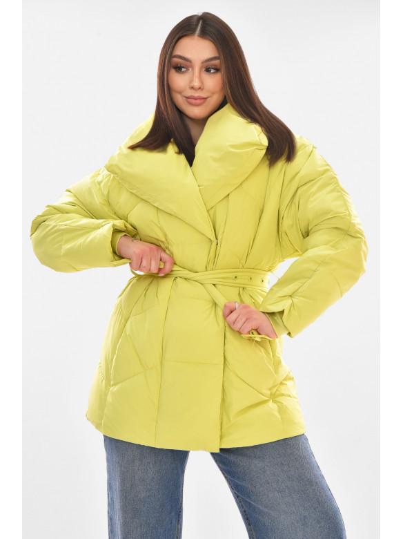 Куртка женская демисезонная салатового цвета 519 210104C