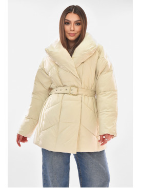 Куртка жіноча демісезонна світло-бежевого кольору 519 210105C