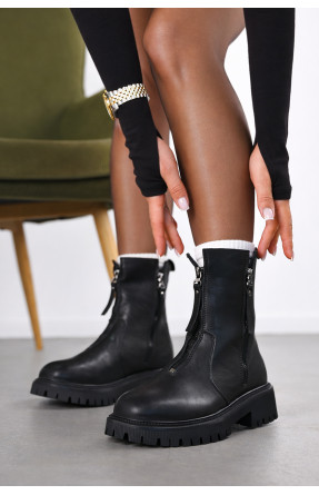 Ботинки женские демисезонные черного цвета Н2-1 210107C