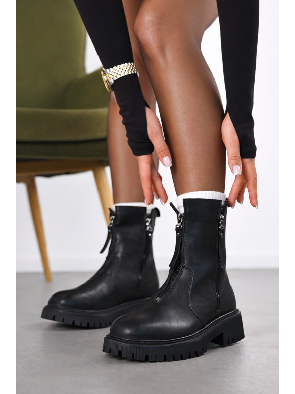 Ботинки женские демисезонные черного цвета Н2-1 210107C