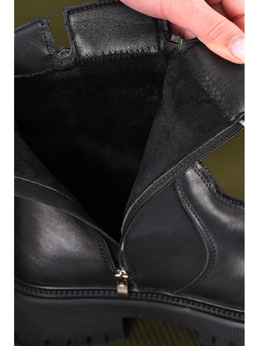 Ботинки женские демисезонные черного цвета Н2-1 210107C