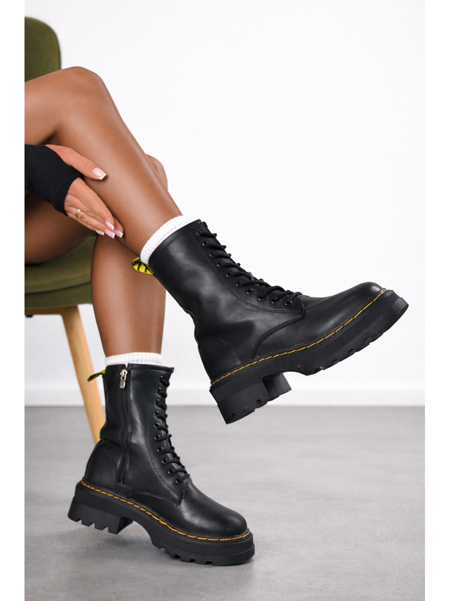 Ботинки женские демисезонные черного цвета Н3-1 210109C