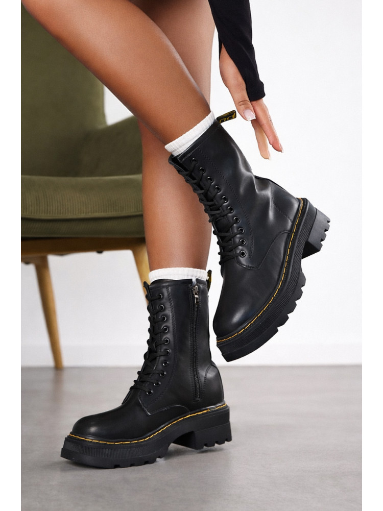 Ботинки женские демисезонные черного цвета Н3-1 210109C