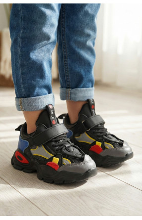 Кросівки дитячі чорного кольору НВ 555-2А 210110C