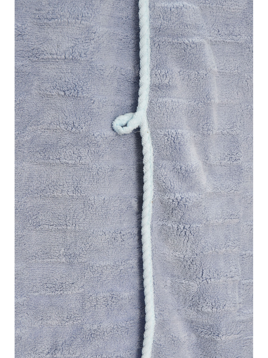 Набор однотонных полотенец из микрофибры банное+для лица серого цвета 98-982 210117C