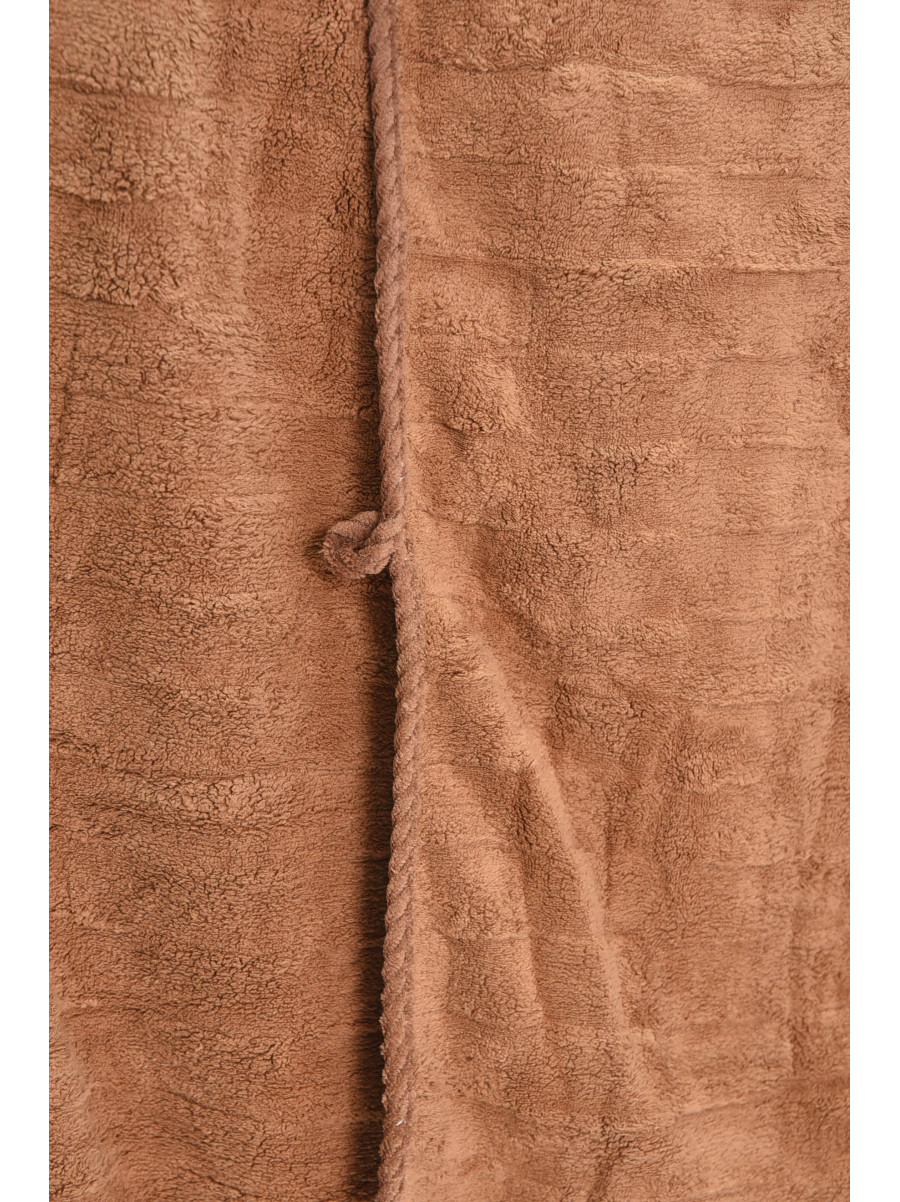 Набор однотонных полотенец из микрофибры банное+для лица коричневого цвета 98-982 210120C